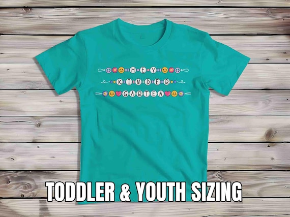 Kids Kindergarten Shirt Friendship Bracelet TShirt Cute Girl's T-Shirt Flowers Kindergartener T Shirt Cute Girl's Youth Gift Children's