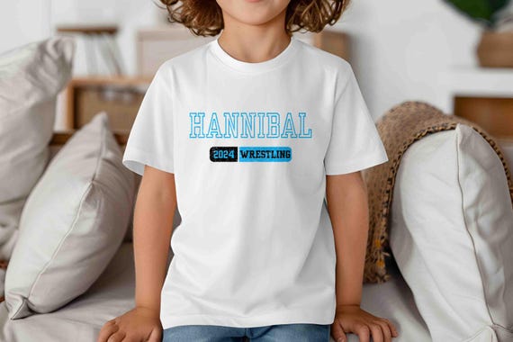 Kids Personalized Wrestling Shirts Custom Wrestler Boys Minimal Logo Team T-Shirt Personalized Team Custom TShirt Youth Shirts Gift Idea