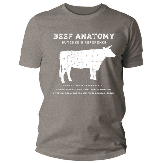 Cow Butcher Tees - Beef Cuts Diagram T-Shirt Cow Butcher Tees - Beef Cuts Diagram T-Shirt