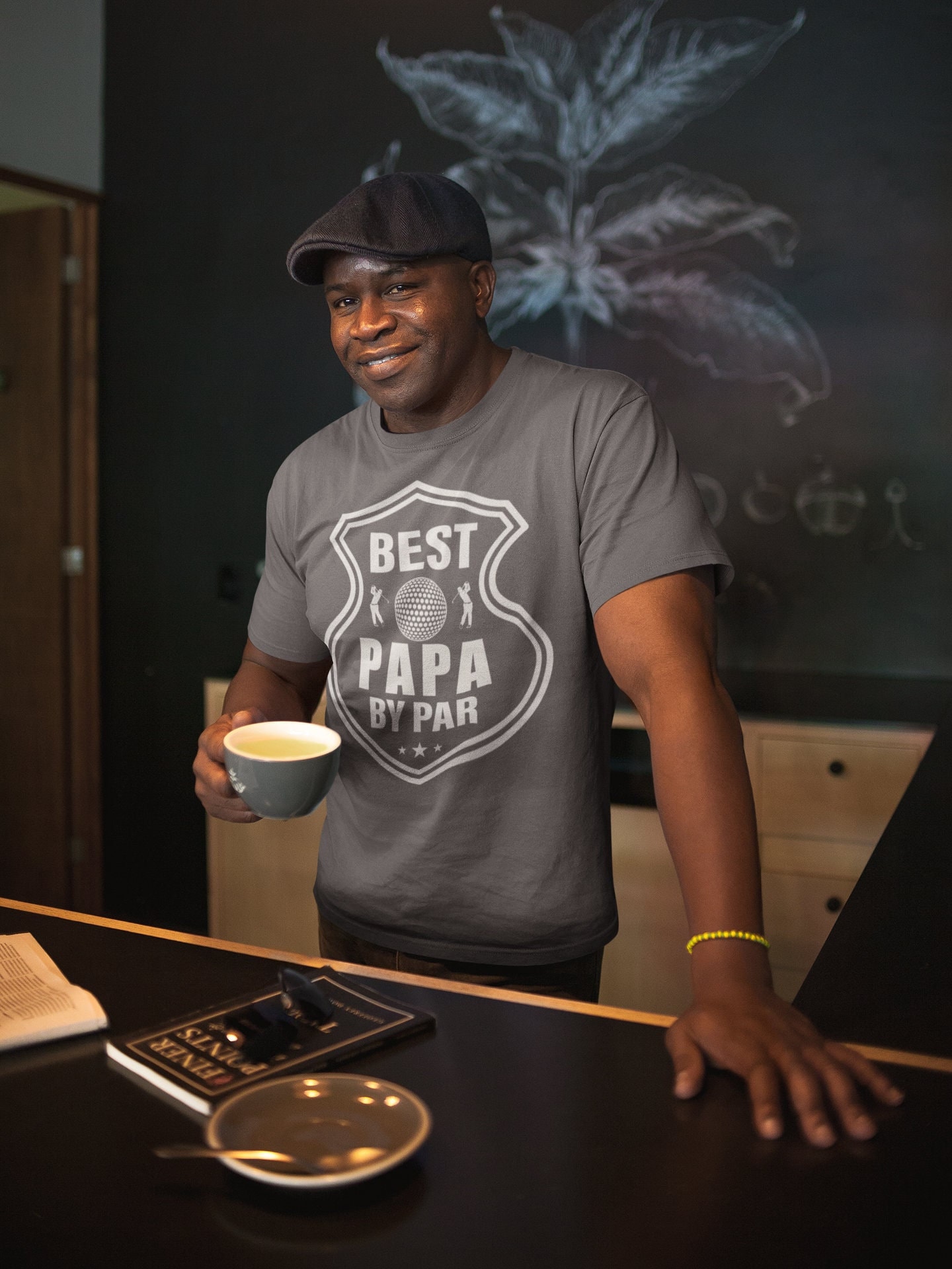 Men's Funny Best Papa by Par T Shirt 
