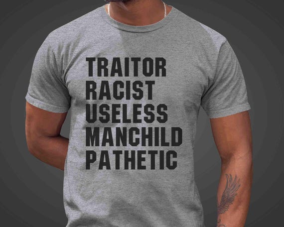 Men's Subtle Anti Trump TShirt Anti Maga Shirt Tee Anti FDT Acronym Racist Manchild Fuck Trump Tee Political Unisex T Shirt Feminist Women's