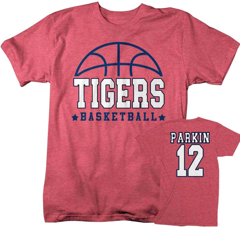 Men's Personalized Basketball T Shirt Custom Basketball Etsy