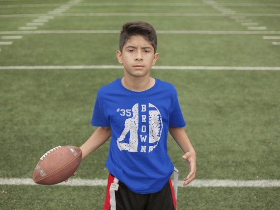 Kids Personalized Football T Shirt Custom Football Shirts Football Dad T Shirt Personalized Shirts