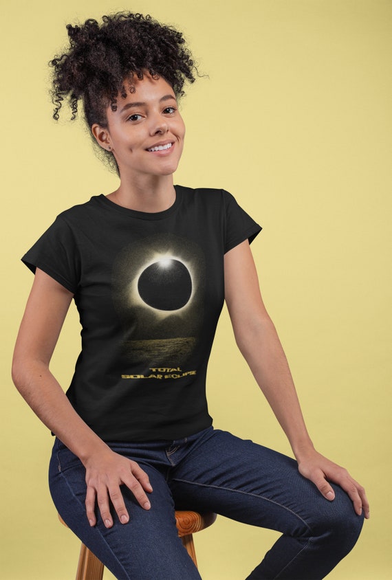 Women's 2024 Solar Eclipse Shirt Solar Eclipse April 8 24 T Shirt Astronomy Gift Astronomer Science Stars Astronomy Geek Graphic Tee Ladies