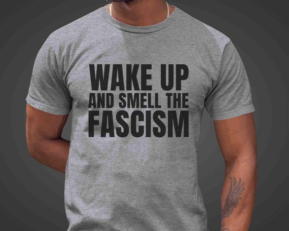 Men's Anti Fascism TShirt Anti Maga Shirt Tee Wake Up & Smell America Trump Gift Idea Monarch Tee Political Unisex T Shirt Feminist Women's