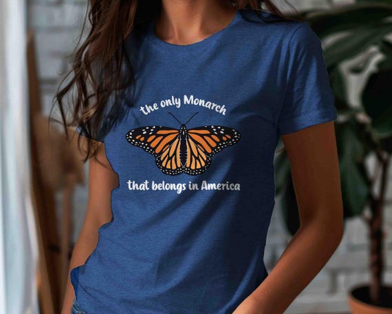 Unisex Democracy TShirt Anti Maga Shirt Tee Anti Trump Monarch Butterfly Tee No Kings Resist Protest Rally T Shirt Men's Women's