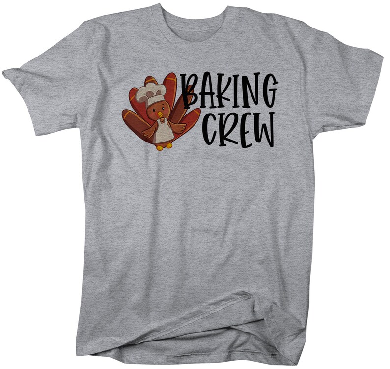Men's Thanksgiving Shirt Turkey Shirts Baking Crew T Shirt Etsy