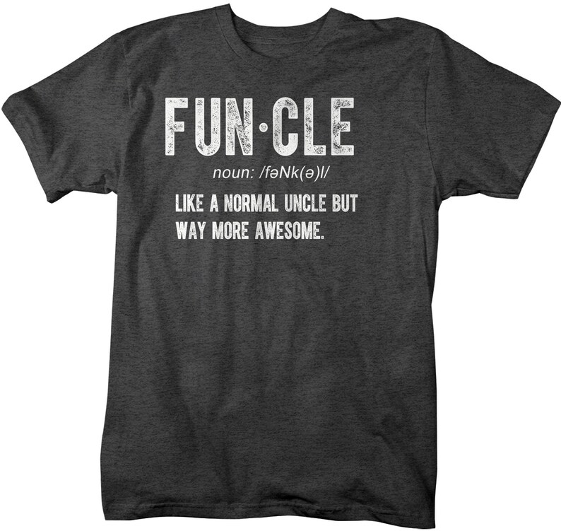 Men's Funny Uncle Tshirt Funcle Shirt Gift Ideas Uncles Etsy