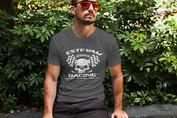 Men's Personalized Racing T Shirt Custom Motocross TShirt Customizable ATV Side By Side Dirt Bike Motor Race Unisex Tee Shirts Gift Idea