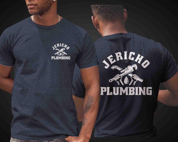 Men's Personalized Plumber Shirt Custom Plumbing Tee Pipe TShirt Wrench Tools Layer T-Shirt Work Custom Name Business Shirts Unisex