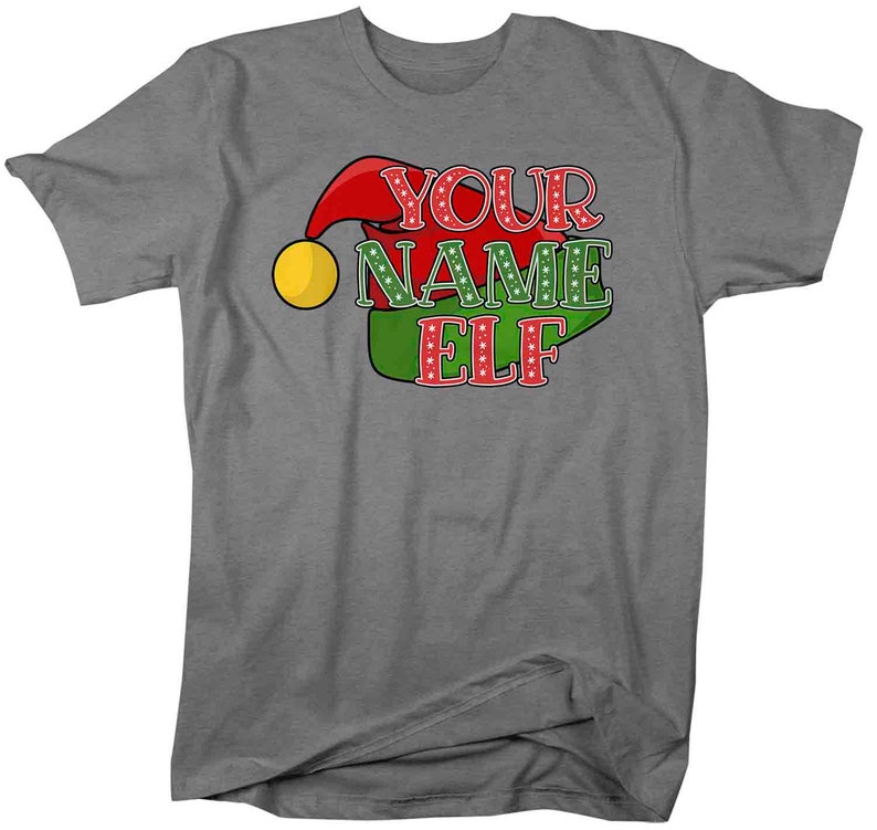 Men's Personalized Elf T Shirt Custom Elf Shirt Cute Etsy