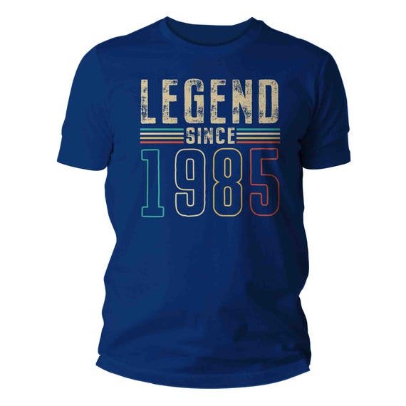 Men's Legend Since 1985 40th Birthday T-Shirt Retro Forty Shirt Gift Idea 40th Birthday Shirts Graphic Tee Vintage Shirt Man Unisex