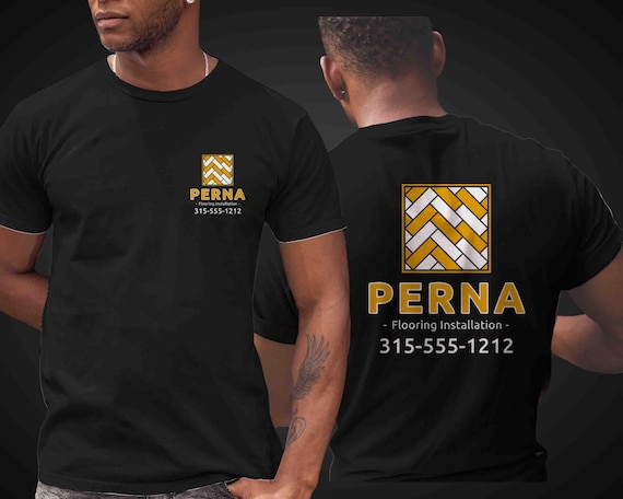 Men's Custom Flooring Shirt Personalized Tile Company Install Hardwood Floor Installation T Shirts Contractor Logo Business TShirt Unisex
