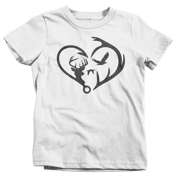 Kids Hunting T Shirt Fisherman Shirt 