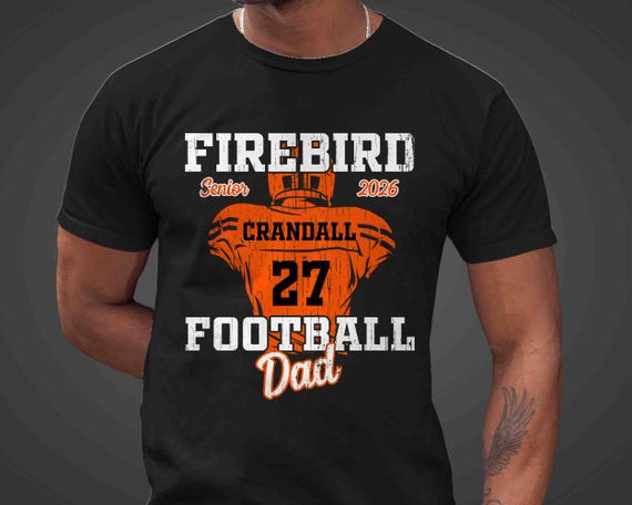 Men's Custom Football TShirt Personalized Football Mom Shirt Personalized Jersey Player Team Custom Senior Unisex Gift Idea Player Tee