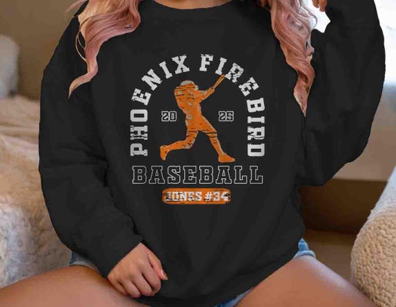 Men's Custom Baseball Sweatshirt Personalized Baller Baseball Player Vintage Crewneck Team Baseball Dad Gift TShirt Mom Unisex For Men Women
