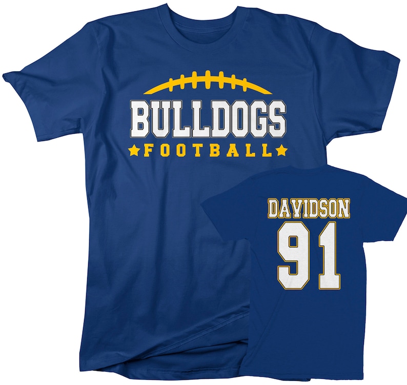Men's Personalized Football T Shirt Custom Football Dad Etsy