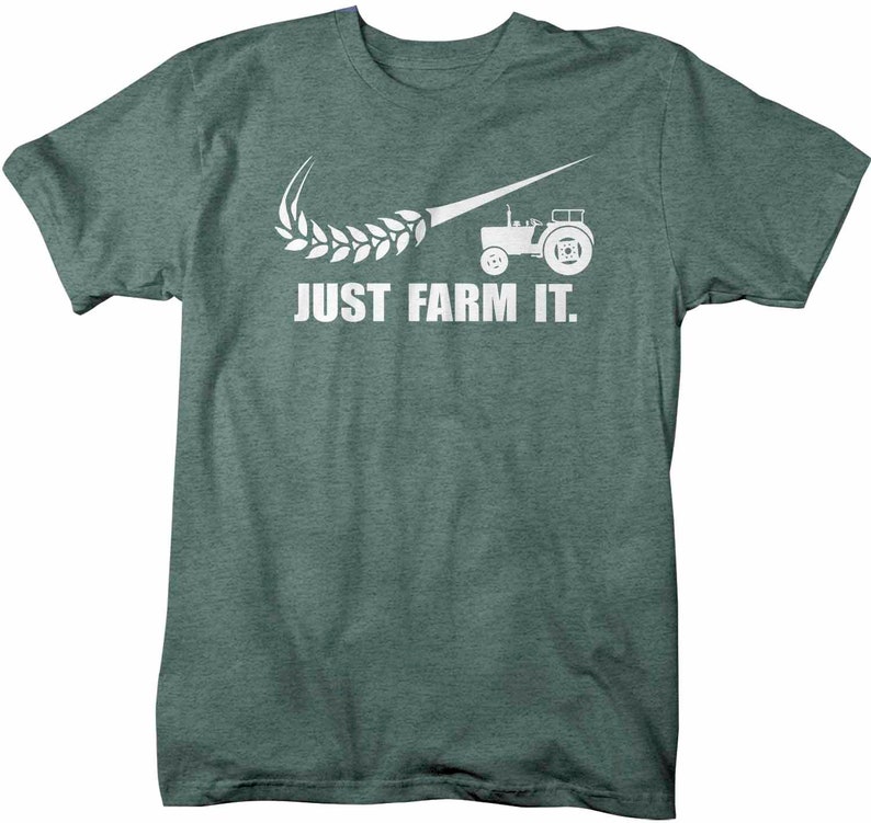 Men's Funny Farm T Shirt Just Farm It Farmer Shirt Farming Etsy