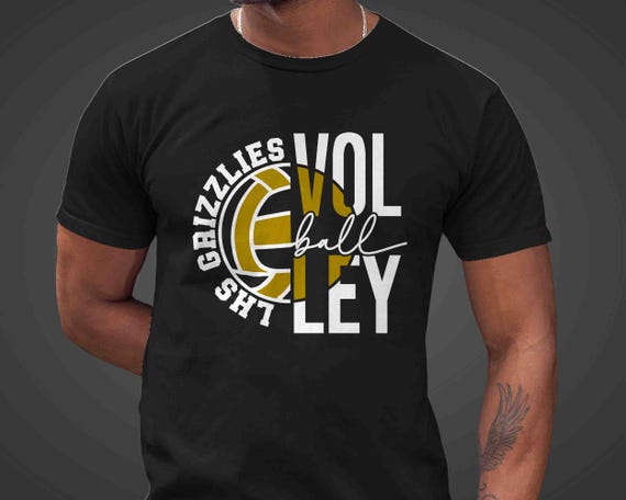Men's Personalized Volleyball T-Shirt Custom Volley Jersey Shirt Volley Dad Mom Team Baller Custom Men's TShirt Name Gift Idea