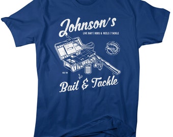 Men's Personalized Fishing T Shirt Bait & Tackle Shirts Custom T