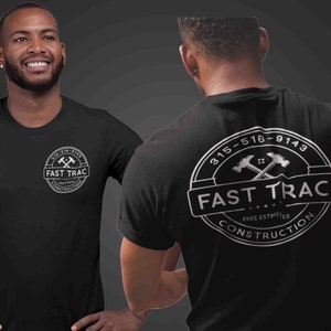 Men&#39;s Personalized Contractor Shirt Personalized Builder Home Remodeling T Shirts Construction Handyman TShirt Unisex Mans Gift Idea