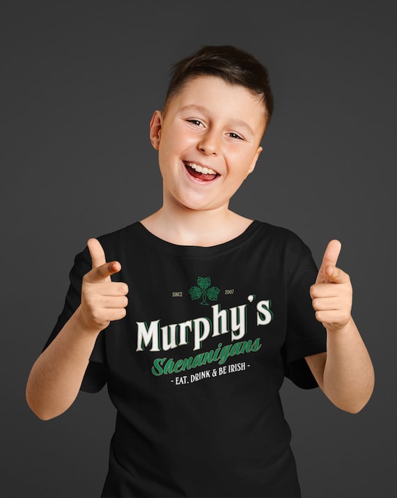 Kids Personalized Irish Family Shirt St. Patrick's Day TShirt Ireland Custom Reunion 3 Celtic Leaf Clover Customizable Youth Unisex