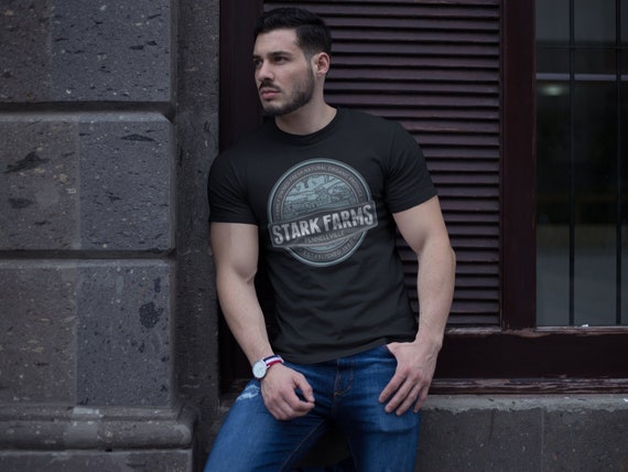 Men's Personalized Vintage Farm T-Shirt Farmer Shirt Custom Tee Shirts Customized TShirt Field Barn Garden Tee