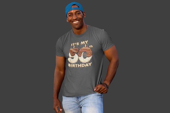 Men's 50th Birthday Shirt Cake Candle Fun Cute 50 Birthday T-Shirt Gift Idea Graphic Tee Man Unisex Gift Idea