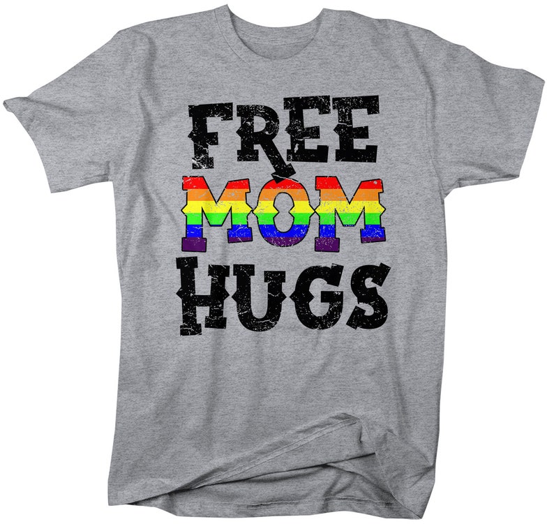 Men's LGBT T Shirt Free Mom Hugs Shirt Gay Pride Shirts - Etsy