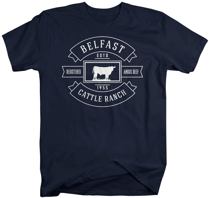 Men's Personalized Cattle Ranch Shirt Cow Farm Shirt - Etsy
