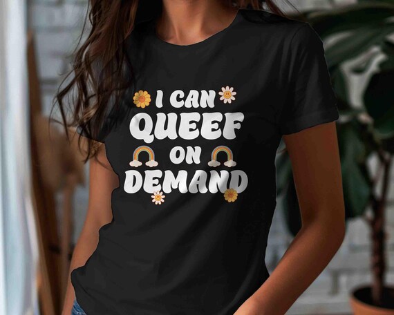 Women's Inappropriate Shirt Queef On Demand T Shirt Inappropriate Fart Queefing Joke Humor Gift Exchange Tee For Women Men Unisex