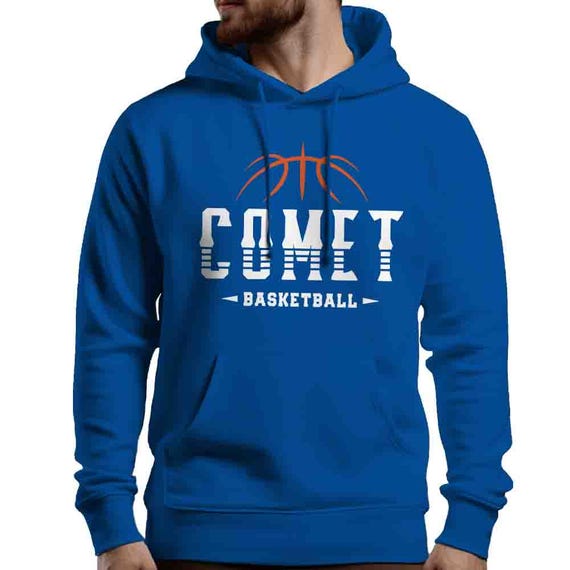 Men's Personalized Player Sweatshirt Basketball Hoodie Custom Basketball Hooded Pullover Hoops Dad Mom Team Pride Custom Gift Idea