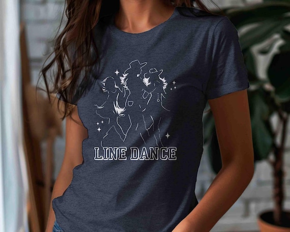 Women's Line Dance Shirt Cowgirl Boots Western Dancing TShirt Tee Cute Country Bar West Minimal Southern Unisex T Shirt Dancer Men's