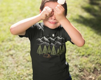 ZippyRooz Kids Trail Blazer Hiking T-Shirt - Adventure Tee For Toddler & Youth Boys