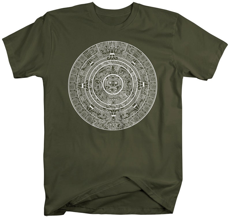 Men's Mayan Calendar Tshirt Aztec Shirts Native Shirt Etsy