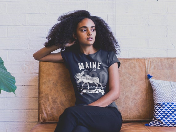 Women's Maine Shirt Moose Shirt Acadia 