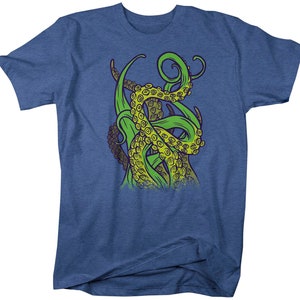 Men's Octopus T Shirt Tentacles Shirt Grunge Tee Aquatic Kraken Hipster Shirt Octopuses Gift Idea Man Unisex Man's zdjęcie 7