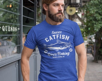 Personalized Fishing Shirt, Catfish Fishing T Shirt, Gift, Custom T Shirt Fisherman, Custom Fishing Gift, Angler Tournament, Men's, Unisex,