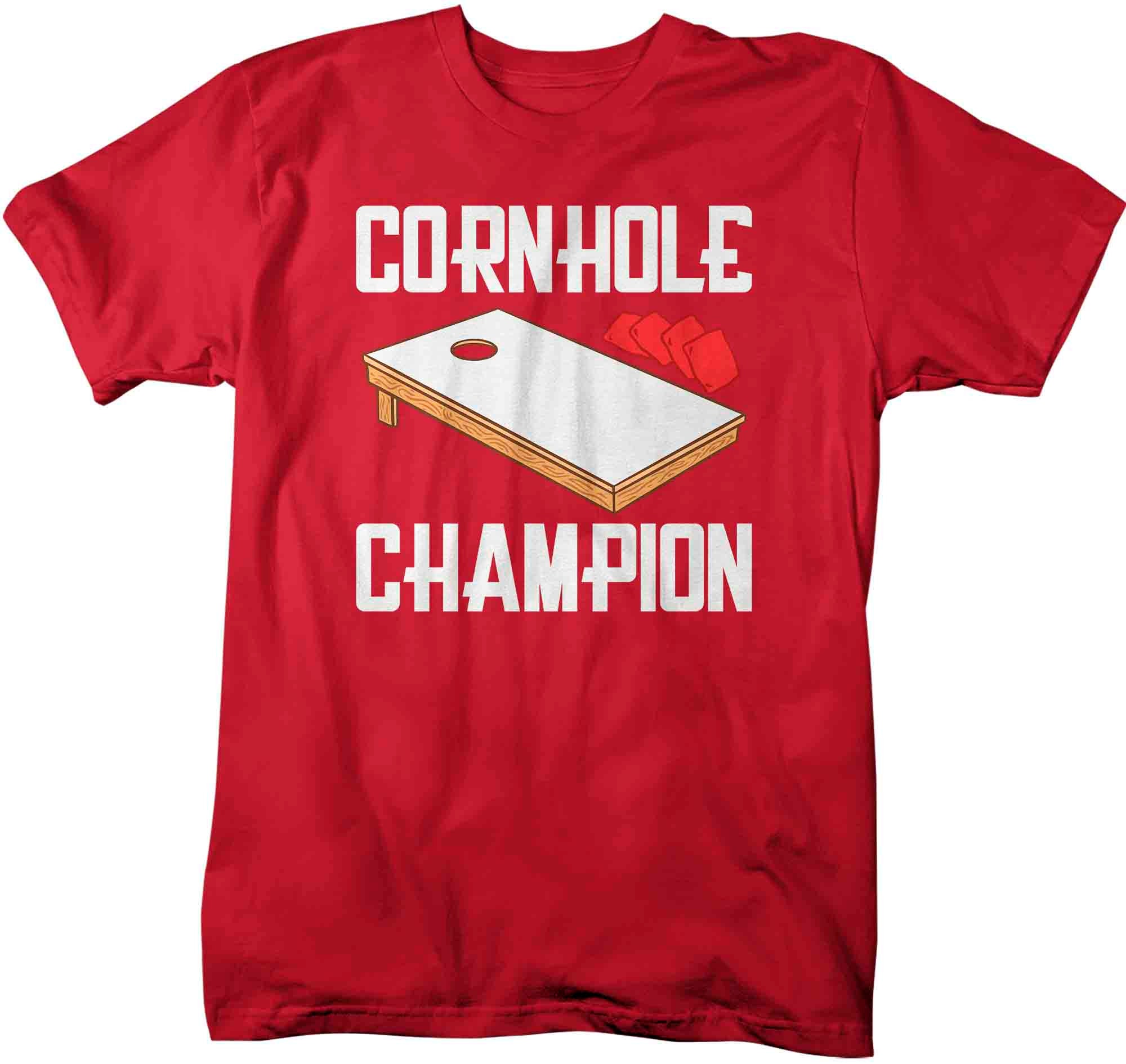 Men's Cornhole T Shirt Cornhole Champion Shirt Corn Hole Etsy