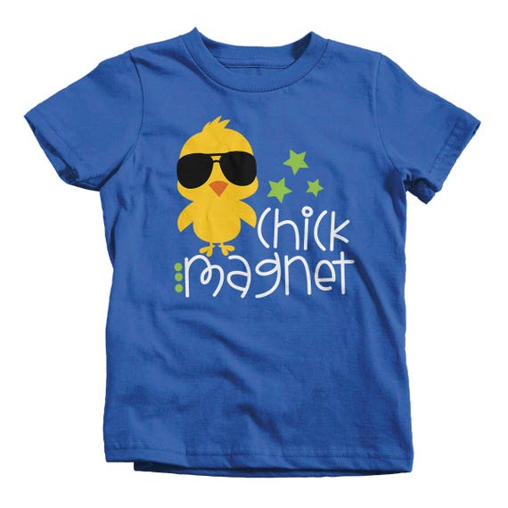 Kids Cute Easter T-Shirt Chick Magnet Boy's Infant Baby Youth Toddler Tee