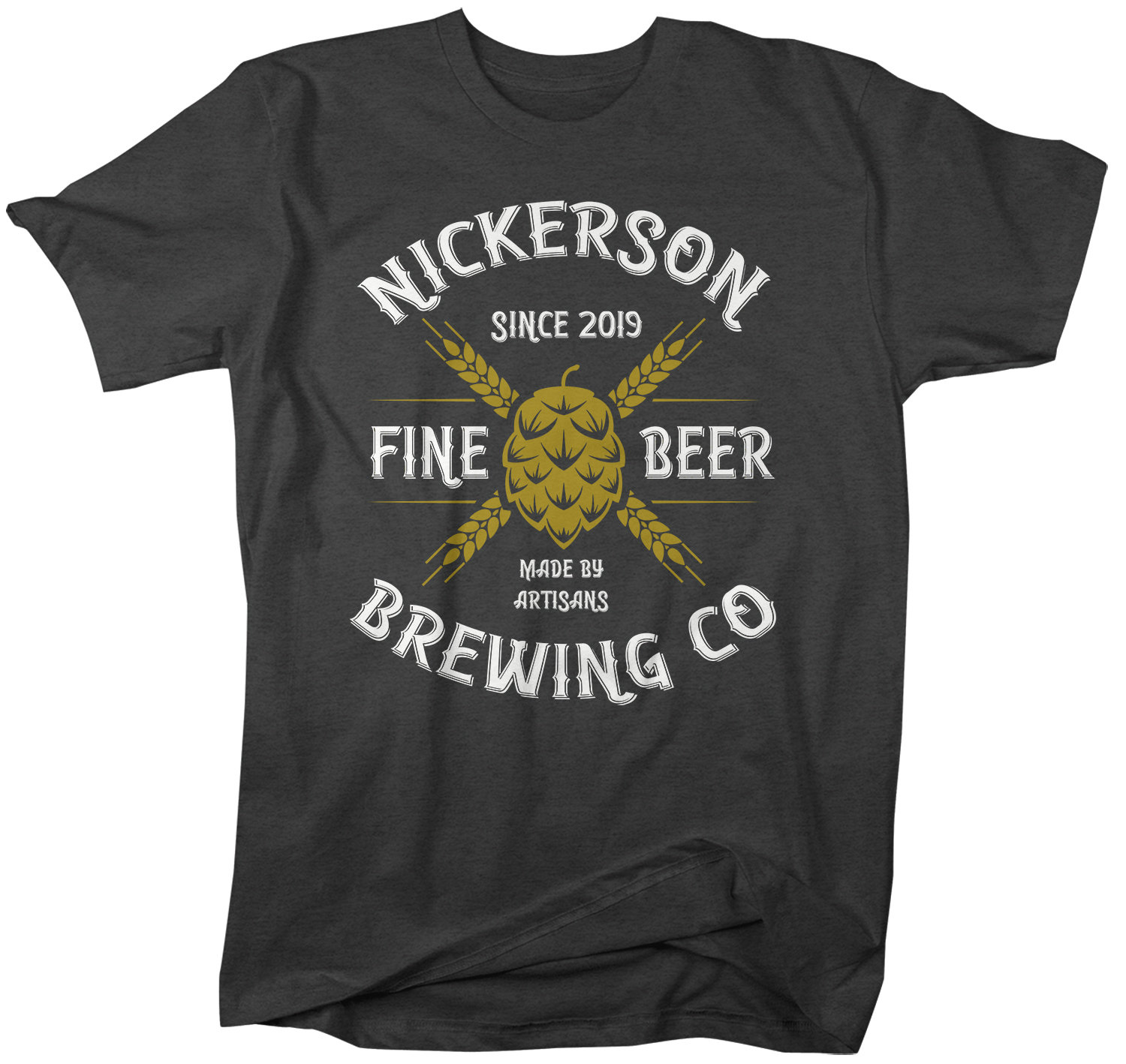Men s Personalized Brewing T Shirt Custom Beer Shirt Etsy