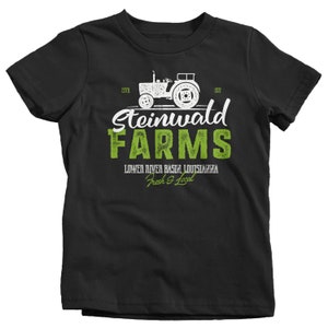 Kids Personalized Farm T Shirt Vintage Farming Shirt Personalized Farm Tractor Shirts Custom Farm T Shirt Boys Girls Youth image 2