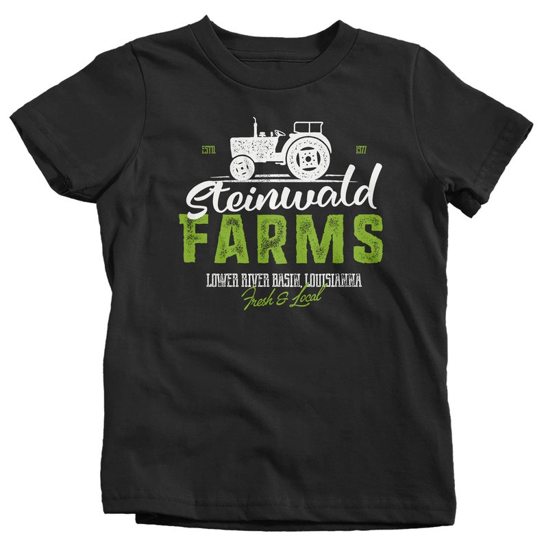 Kids Personalized Farm T Shirt Vintage Farming Shirt Personalized Farm Tractor Shirts Custom Farm T Shirt Boys Girls Youth image 2