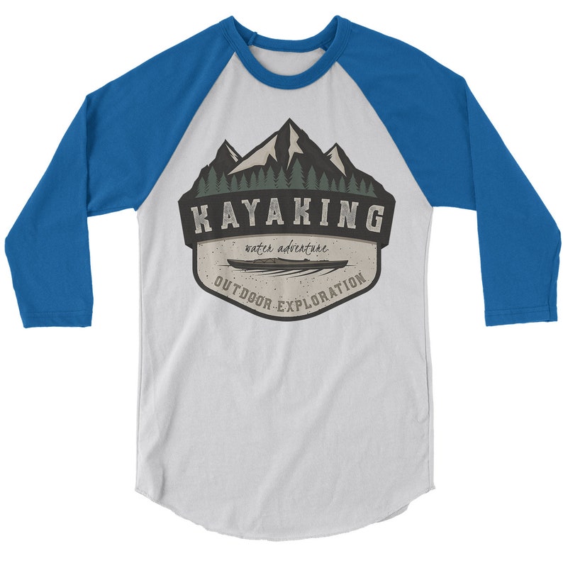 Men's Kayaking Shirt Water Adventure Shirts Kayak Graphic Etsy