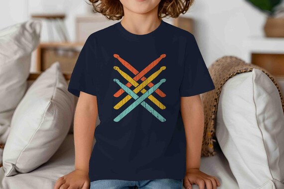 Kids Funny Drummer Shirt Drums Shirt Percussion Tshirt Drum Sticks Band Gift Idea Drummer Present Unisex Saying Tee Bang For Youth Boy Girl