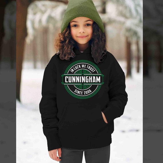 Kids Personalized Irish Family Gildan Fleece St. Patrick's Day Hooded Sweatshirt Luck Lucky Ireland Custom Reunion Celtic Knot Unisex Youth