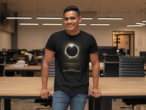 Men's 2024 Solar Eclipse Shirt Solar Eclipse April 8 24 T Shirt Astronomy Gift Astronomer Science Stars Astronomy Geek Graphic Tee Unisex