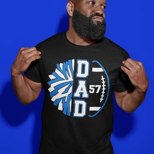 Men&#39;s Personalized Cheer Dad T Shirt Custom Football Shirts Cheer T Shirt Personalized Team Football Shirts