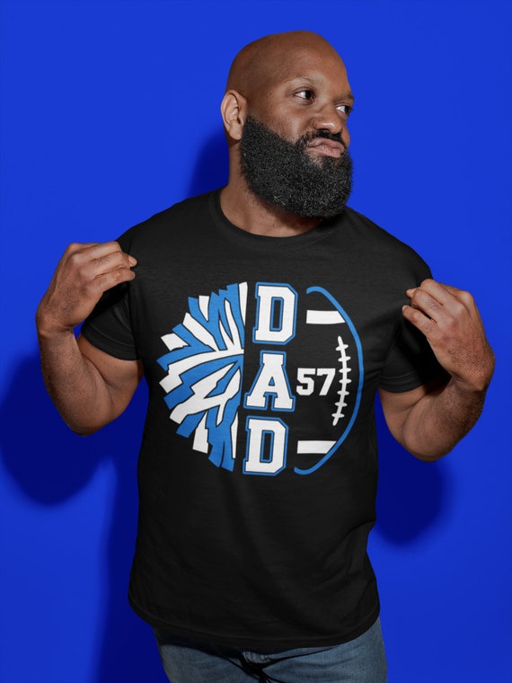 Men's Personalized Cheer Dad T Shirt Custom Football Shirts Cheer T Shirt Personalized Team Football Shirts