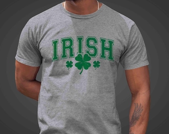 Men's Irish Shamrock T-Shirt: St. Patrick's Day Clover Tee